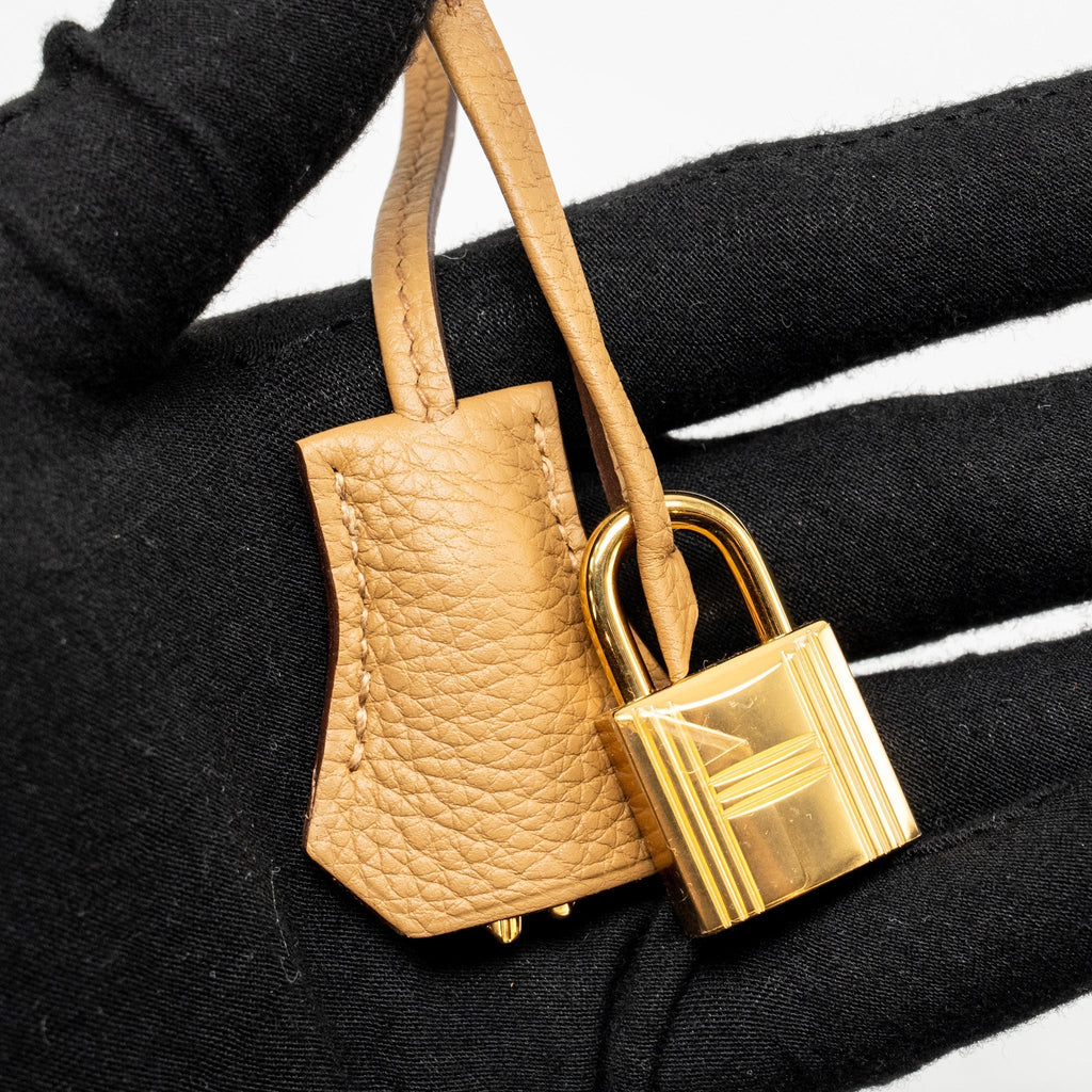 HERMES BIRKIN 25 TOGO BISCUIT GHW