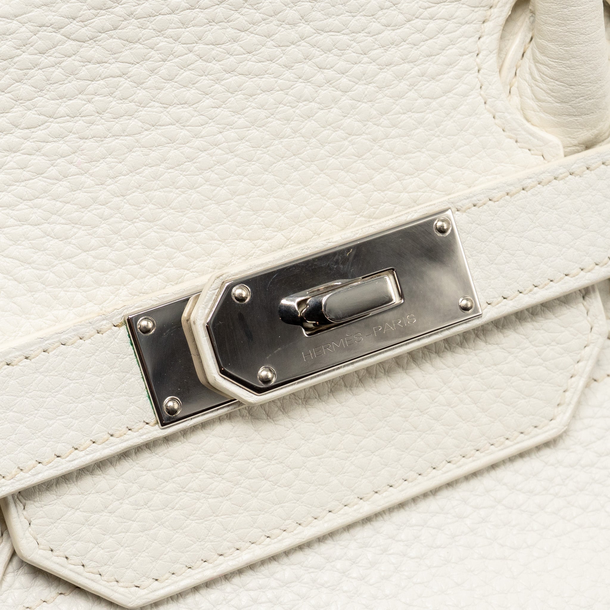 HERMES SHOULDER BIRKIN CLEMENCE BLANC SHW