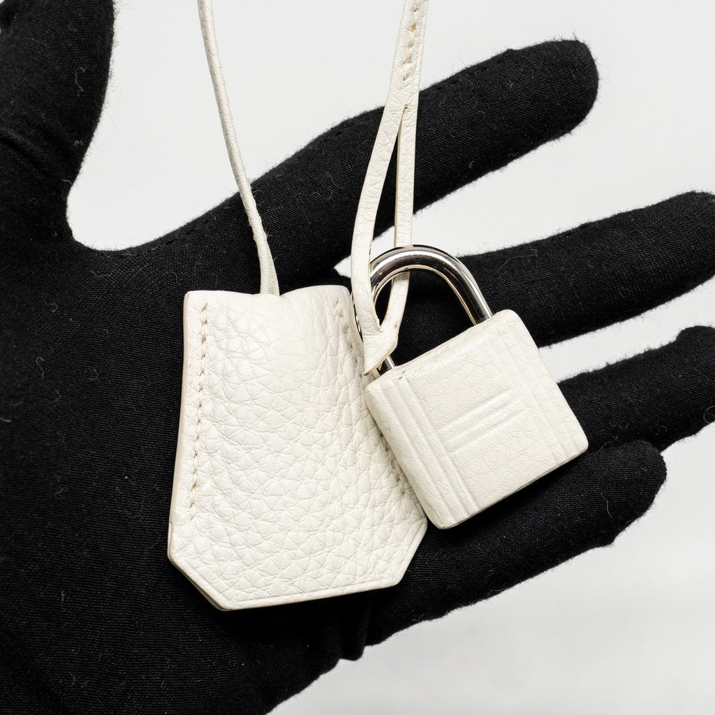 HERMES SHOULDER BIRKIN CLEMENCE BLANC SHW