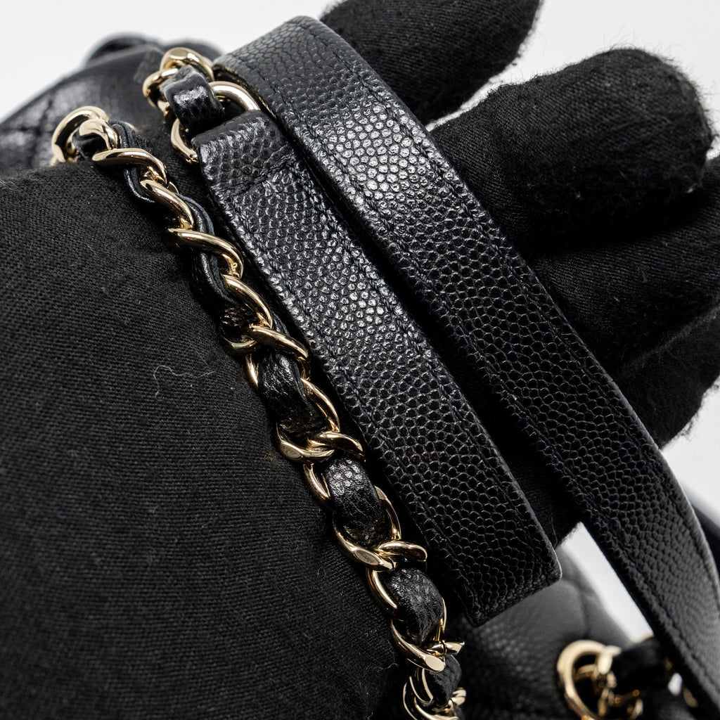 23S MINI BACKPACK CAVIAR BLACK LGHW (MICROCHIP)