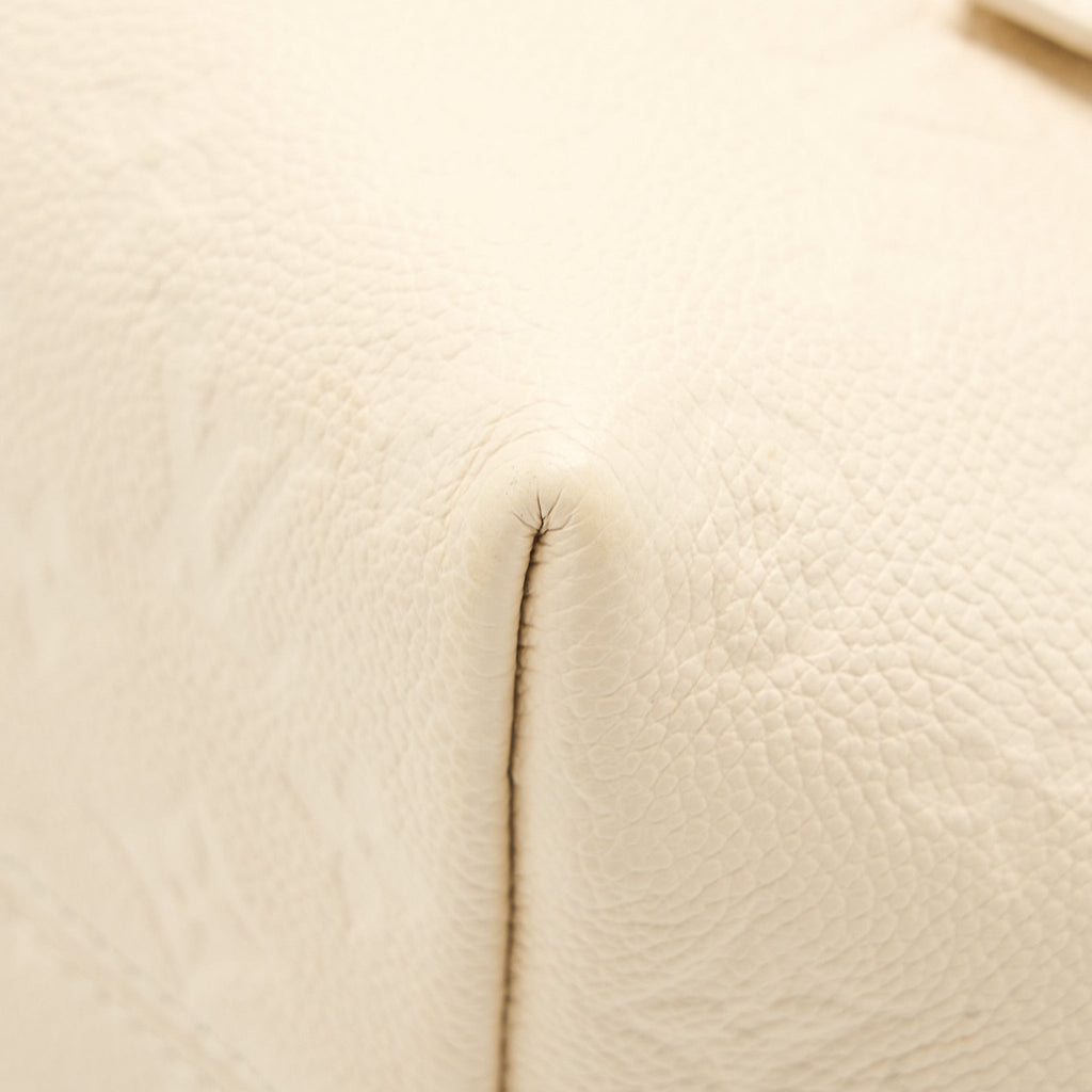 MONTSOURIS BACKPACK MONOGRAM EMPREINTE CREAM GHW