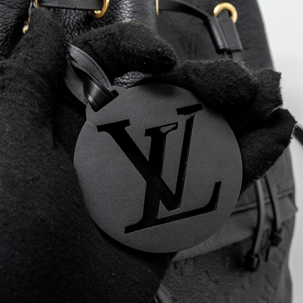 MONTSOURIS PM BACKPACK MONOGRAM EMPREINTE BLACK GHW
