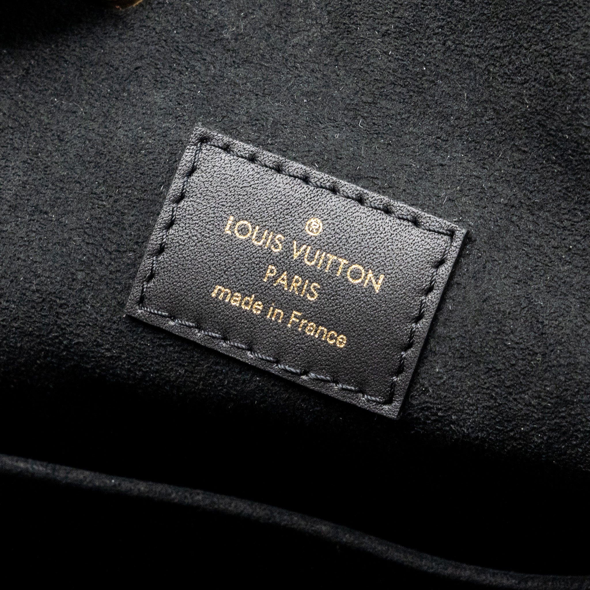 MONTSOURIS PM BACKPACK MONOGRAM EMPREINTE BLACK GHW