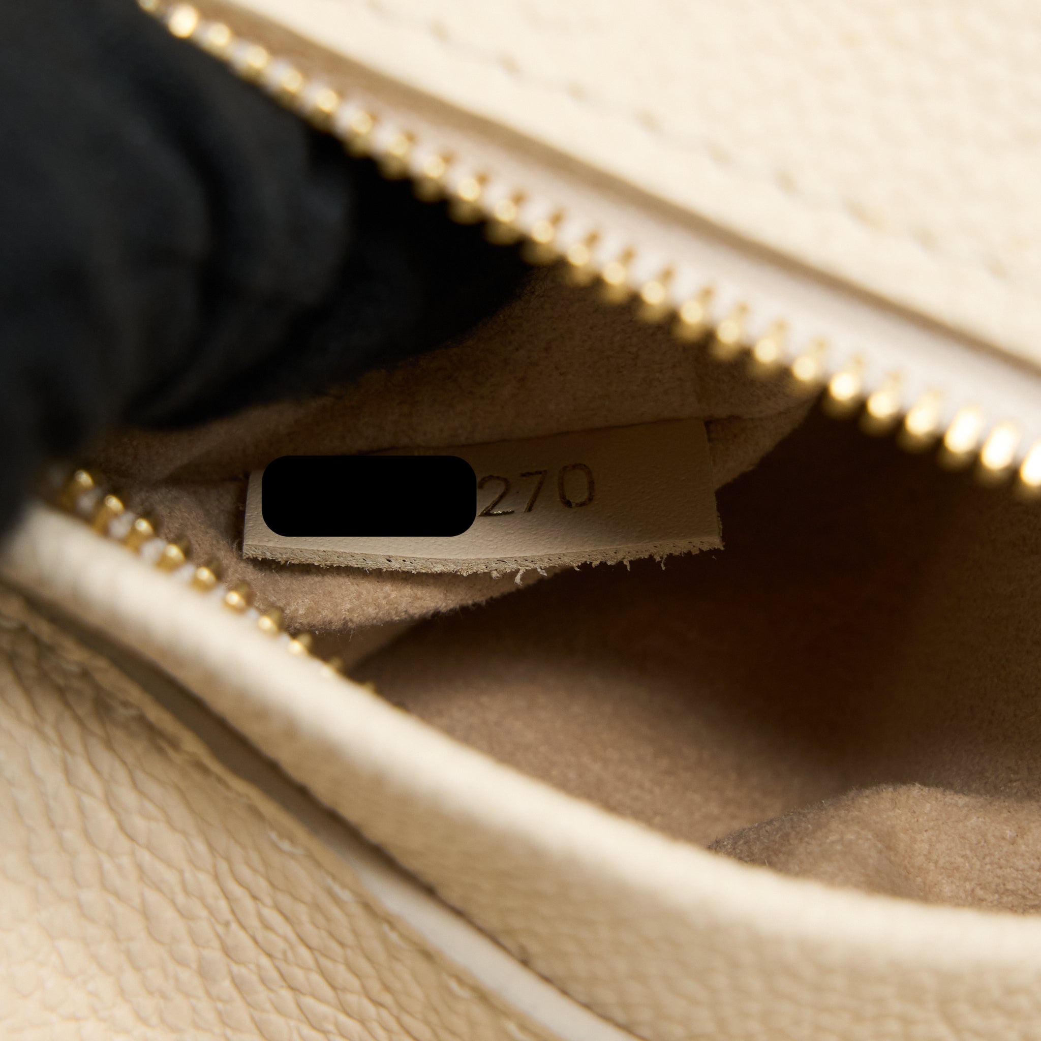 MONTSOURIS BACKPACK MONOGRAM EMPREINTE CREAM GHW