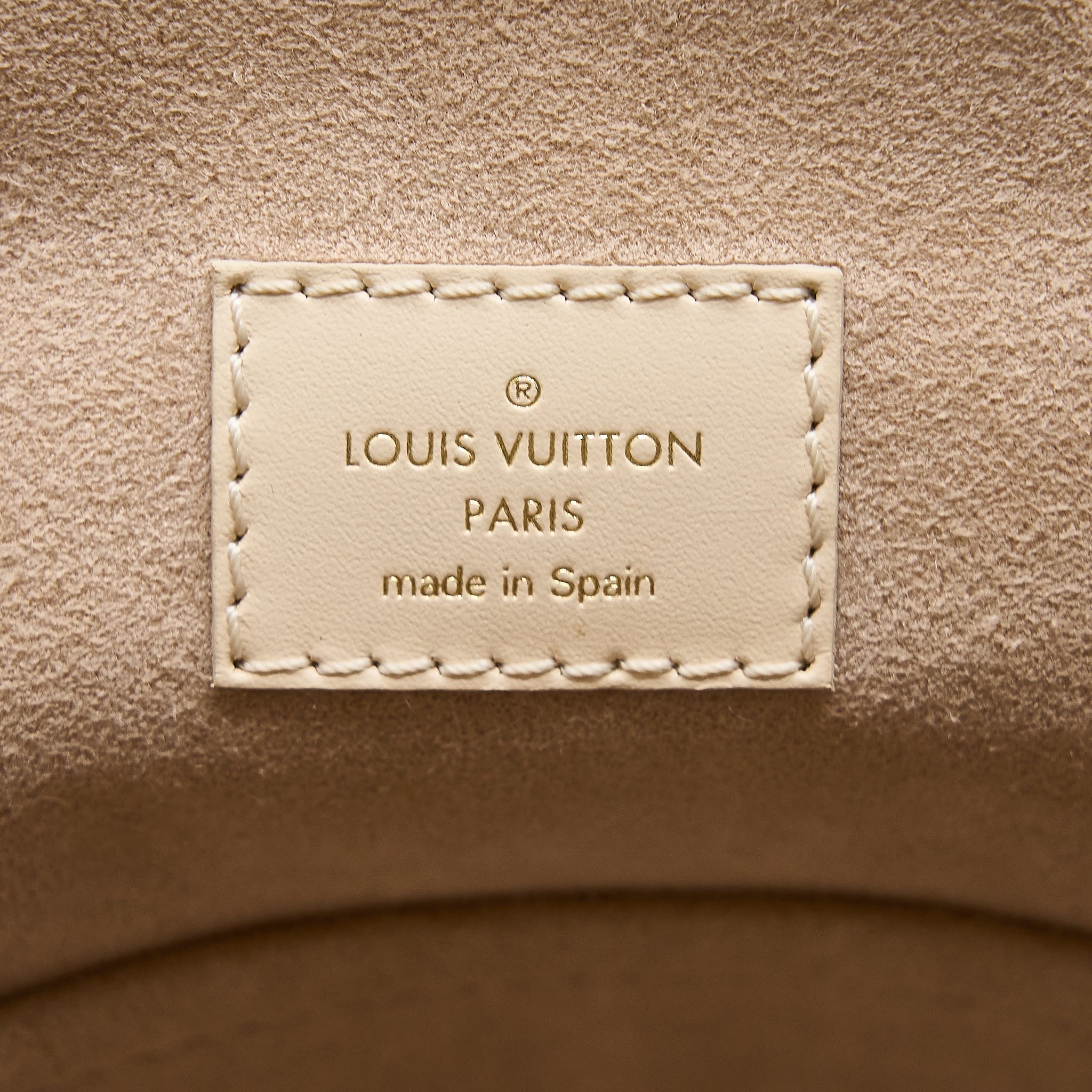 MONTSOURIS BACKPACK MONOGRAM EMPREINTE CREAM GHW
