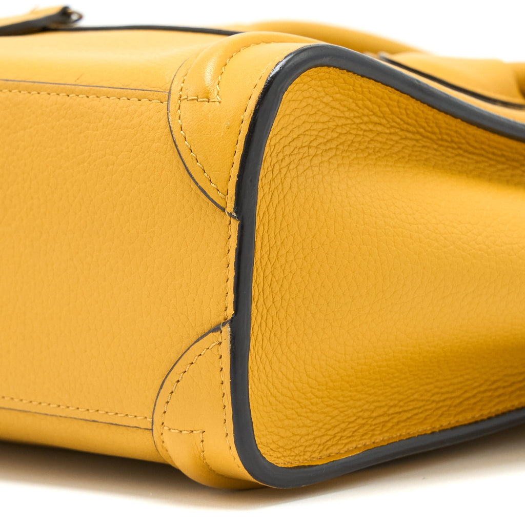 NANO LUGGAGE BAG CALFSKIN YELLOW SHW