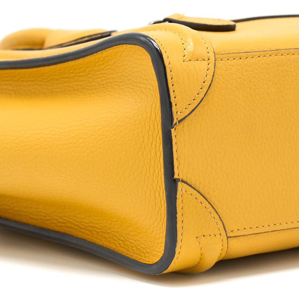 NANO LUGGAGE BAG CALFSKIN YELLOW SHW