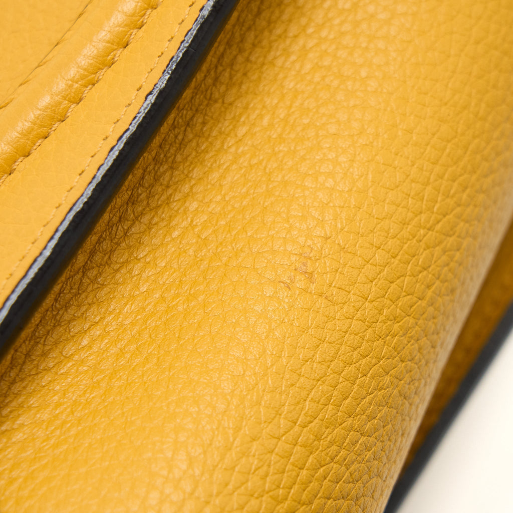 NANO LUGGAGE BAG CALFSKIN YELLOW SHW