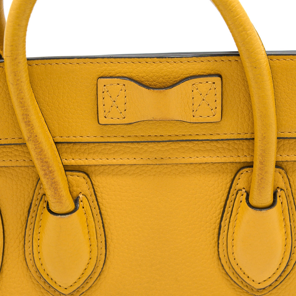 NANO LUGGAGE BAG CALFSKIN YELLOW SHW