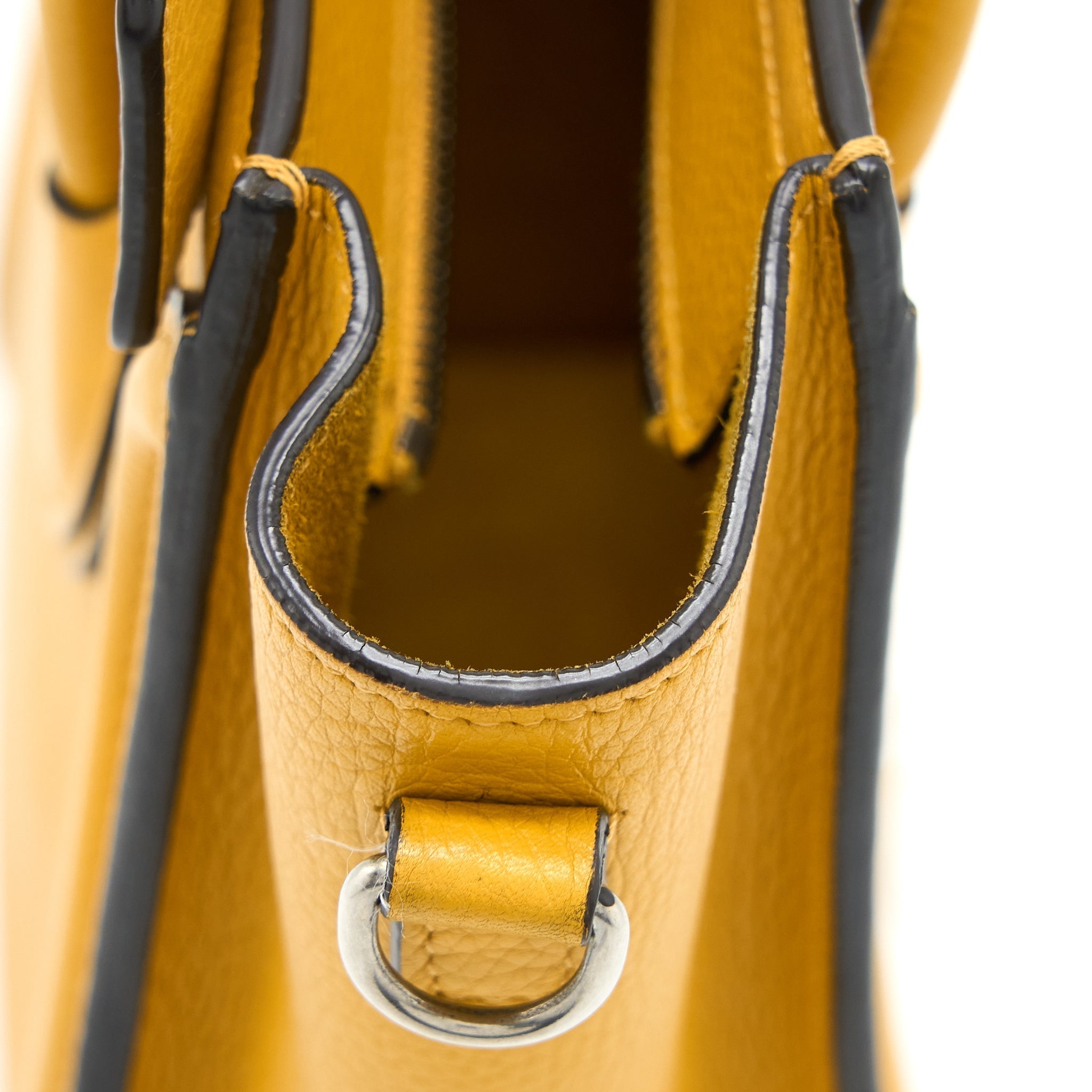 NANO LUGGAGE BAG CALFSKIN YELLOW SHW