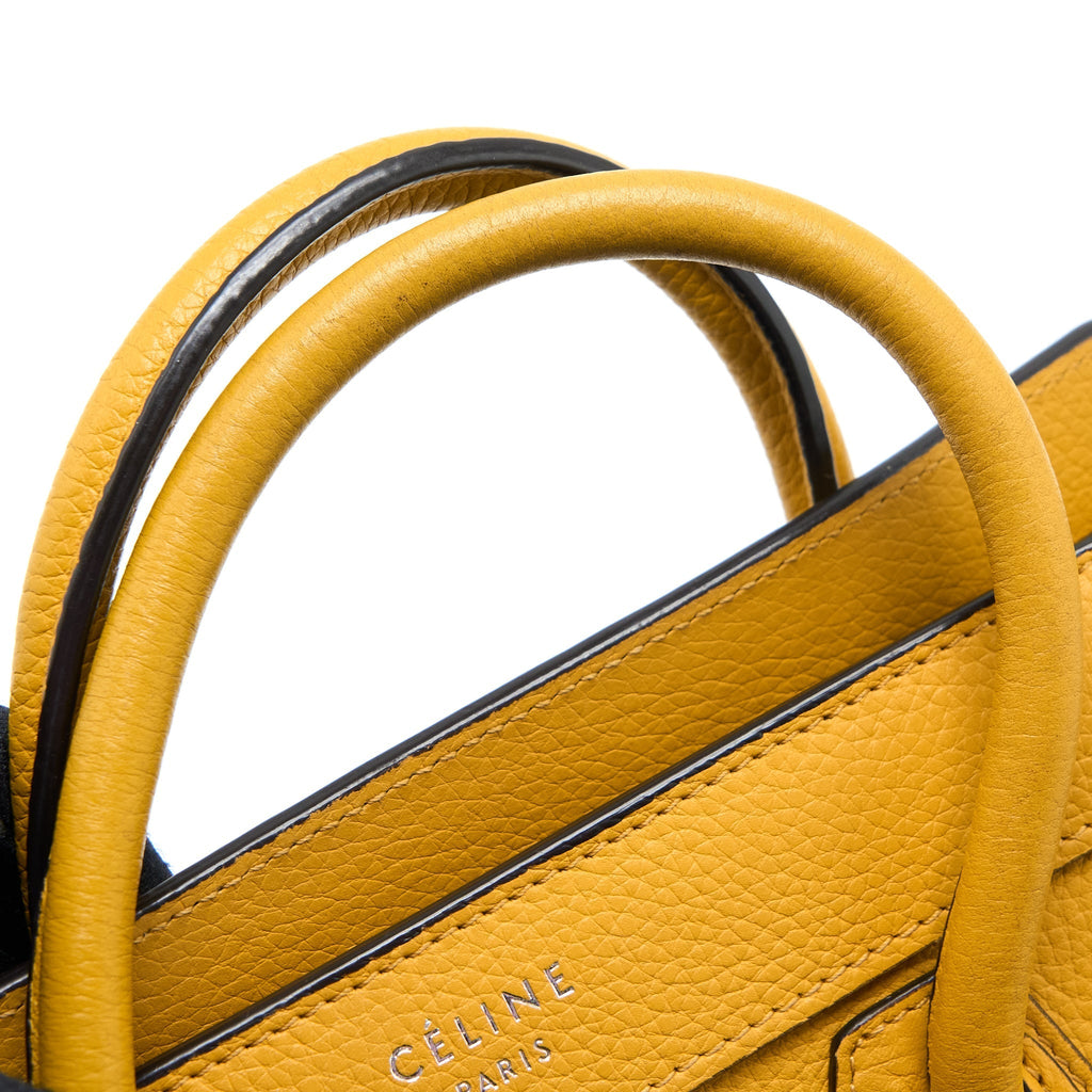 NANO LUGGAGE BAG CALFSKIN YELLOW SHW