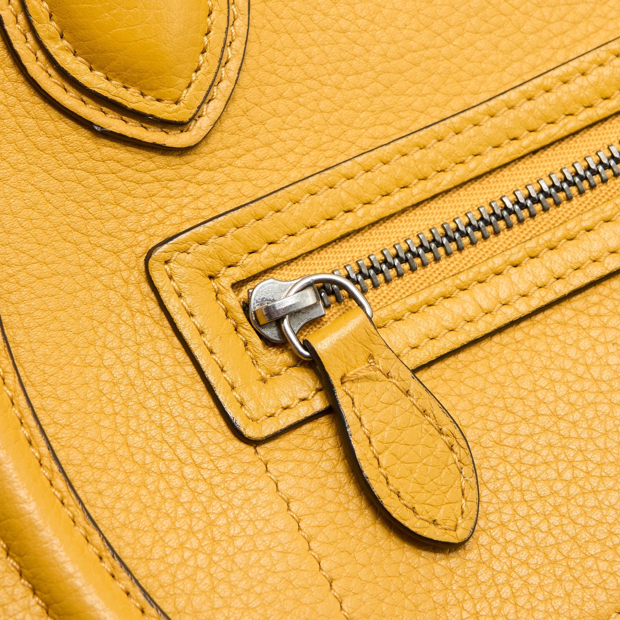 NANO LUGGAGE BAG CALFSKIN YELLOW SHW