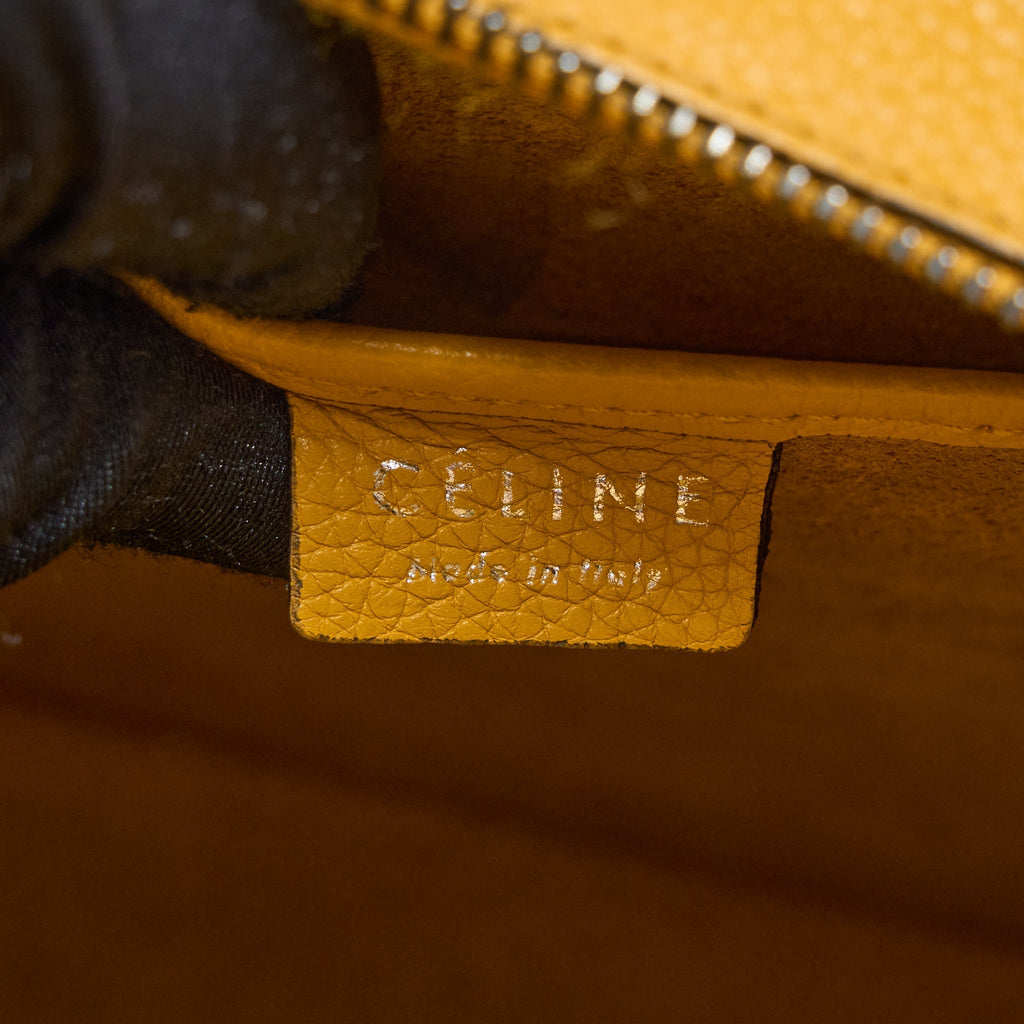 NANO LUGGAGE BAG CALFSKIN YELLOW SHW