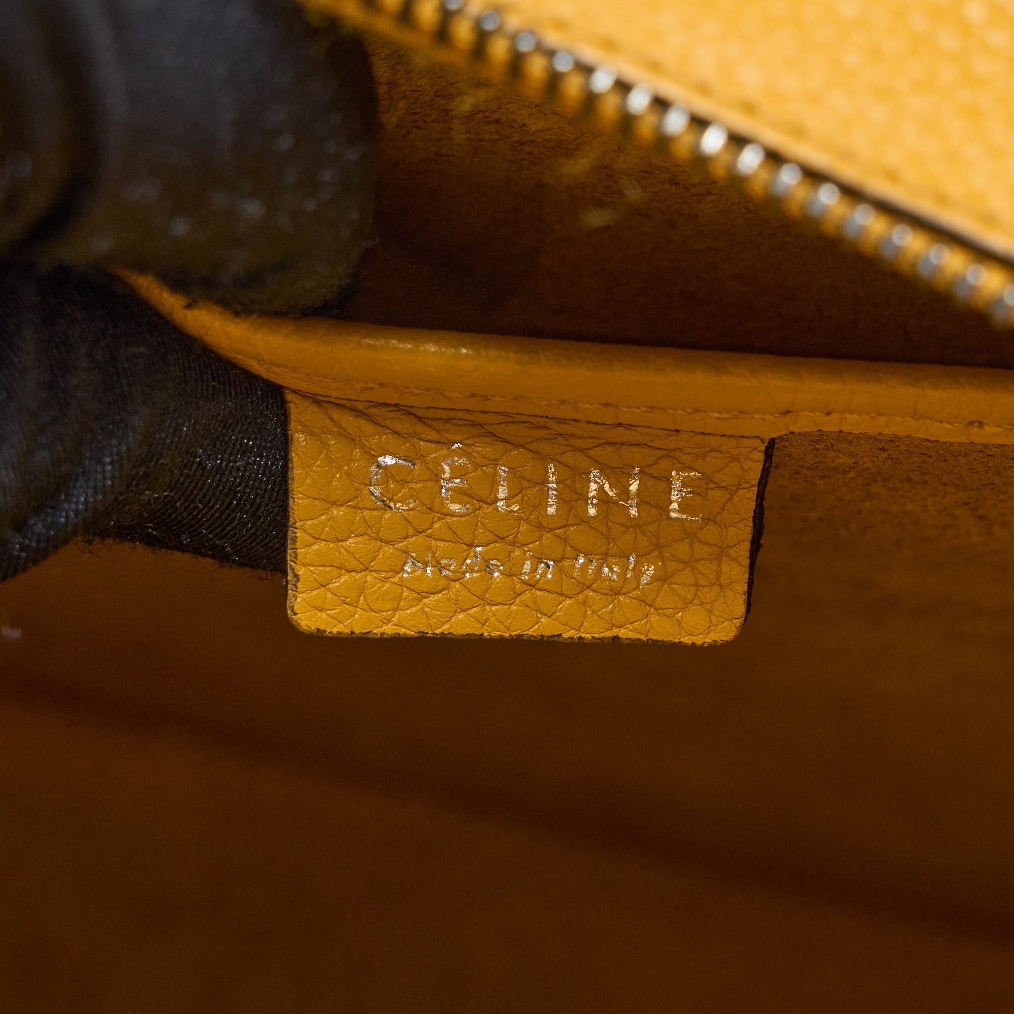NANO LUGGAGE BAG CALFSKIN YELLOW SHW
