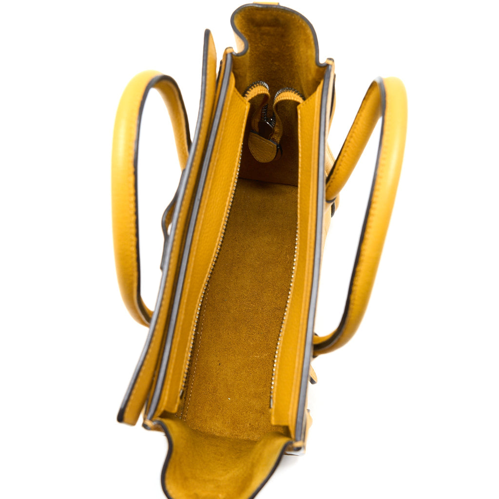 NANO LUGGAGE BAG CALFSKIN YELLOW SHW