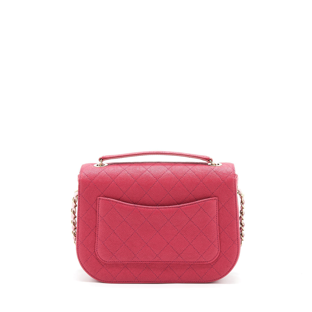 SEASONAL MESSENGER CROSSBODY BAG CAVIAR PINK LGHW