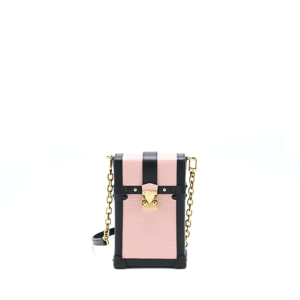 VERTICAL TRUNK POCHETTE EPI PINK GHW