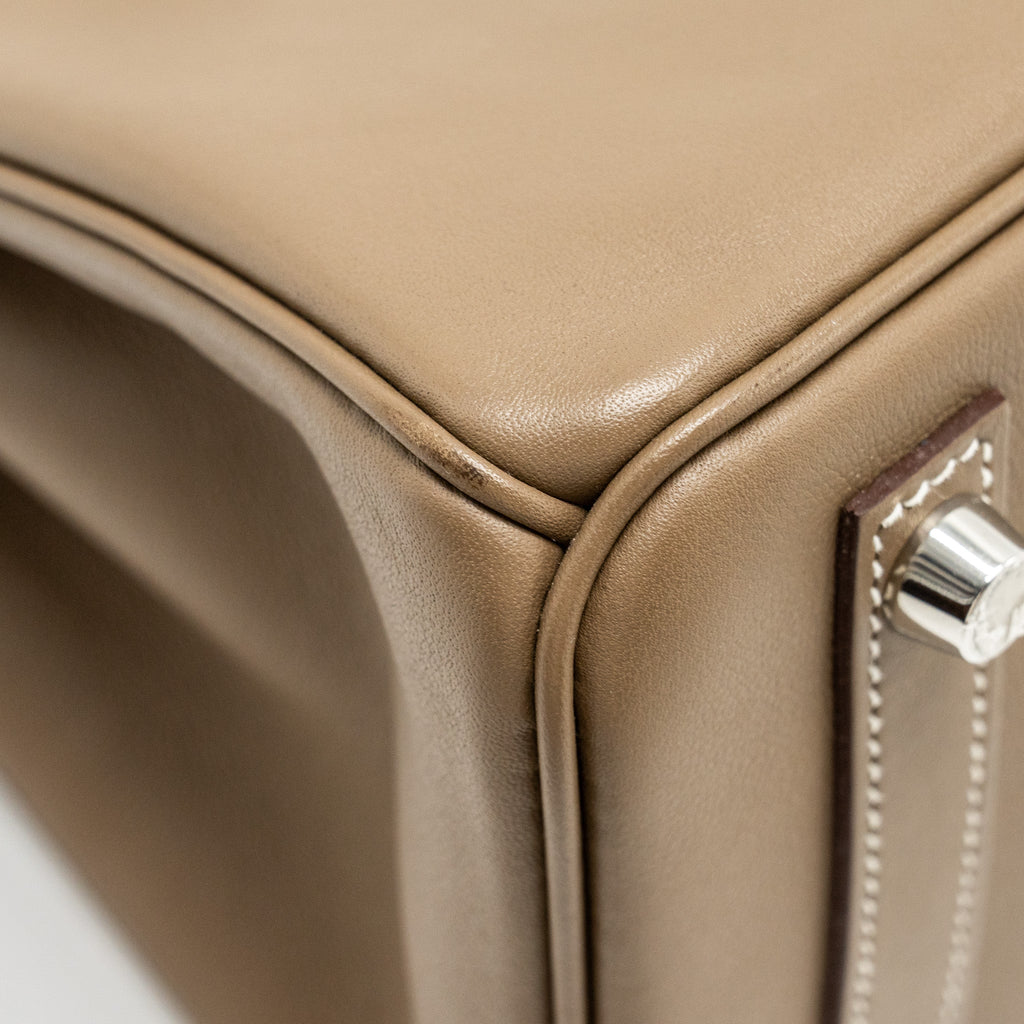 HERMES BIRKIN 25 SWIFT ETOUPE SHW