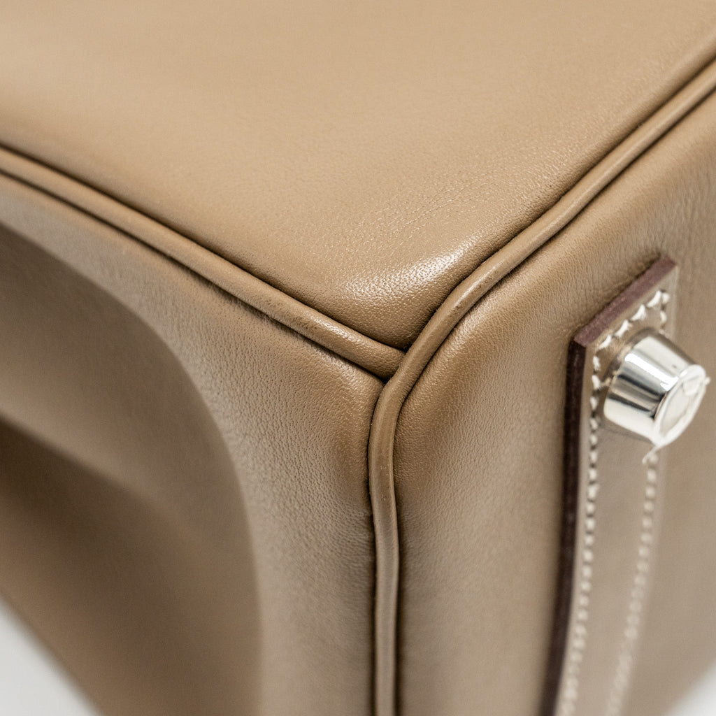HERMES BIRKIN 25 SWIFT ETOUPE SHW