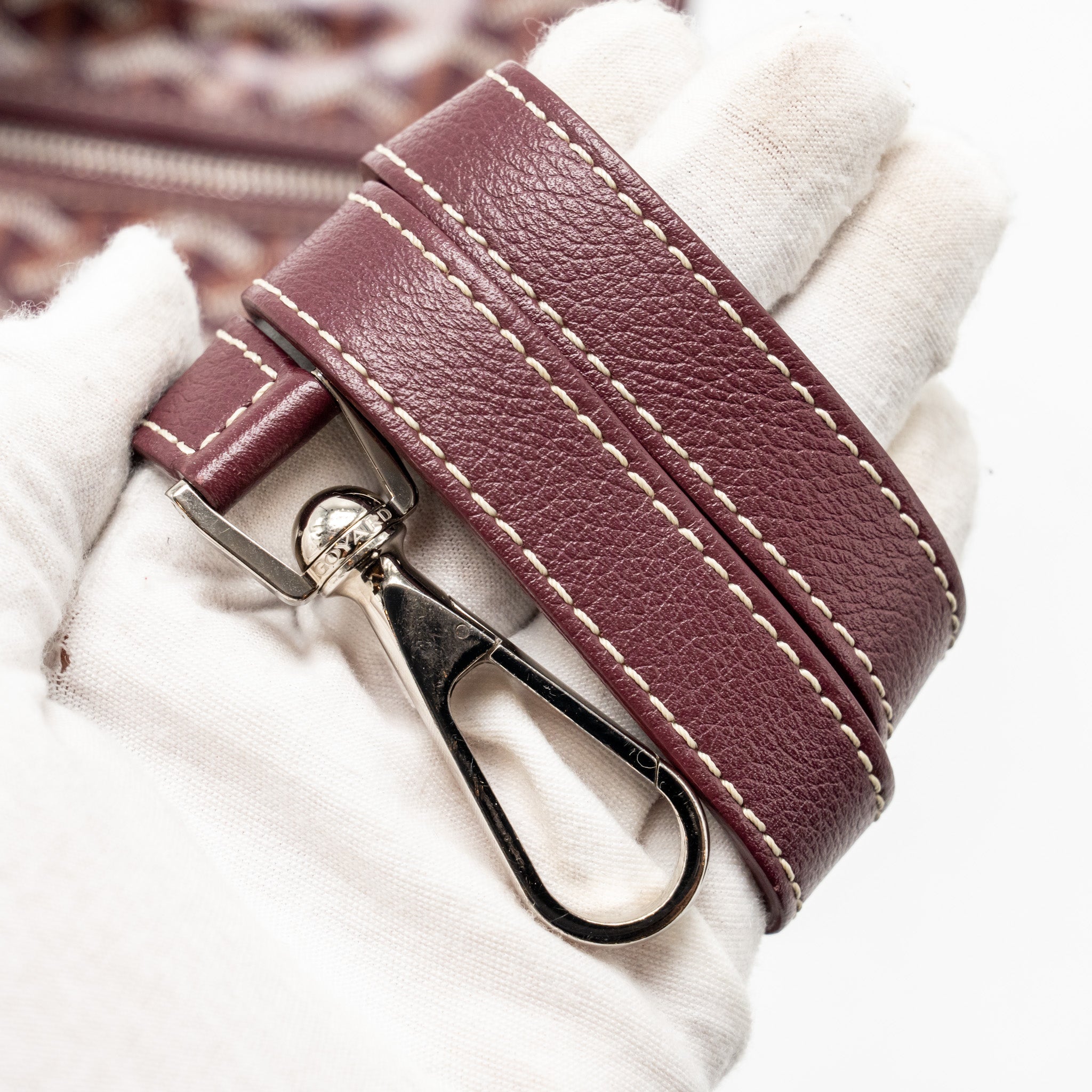 SAINT LEGER BACKPACK GOYARDINE CANVAS BURGUNDY SHW