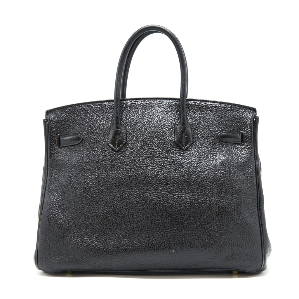HERMES BIRKIN 35 CLEMENCE BLACK GHW
