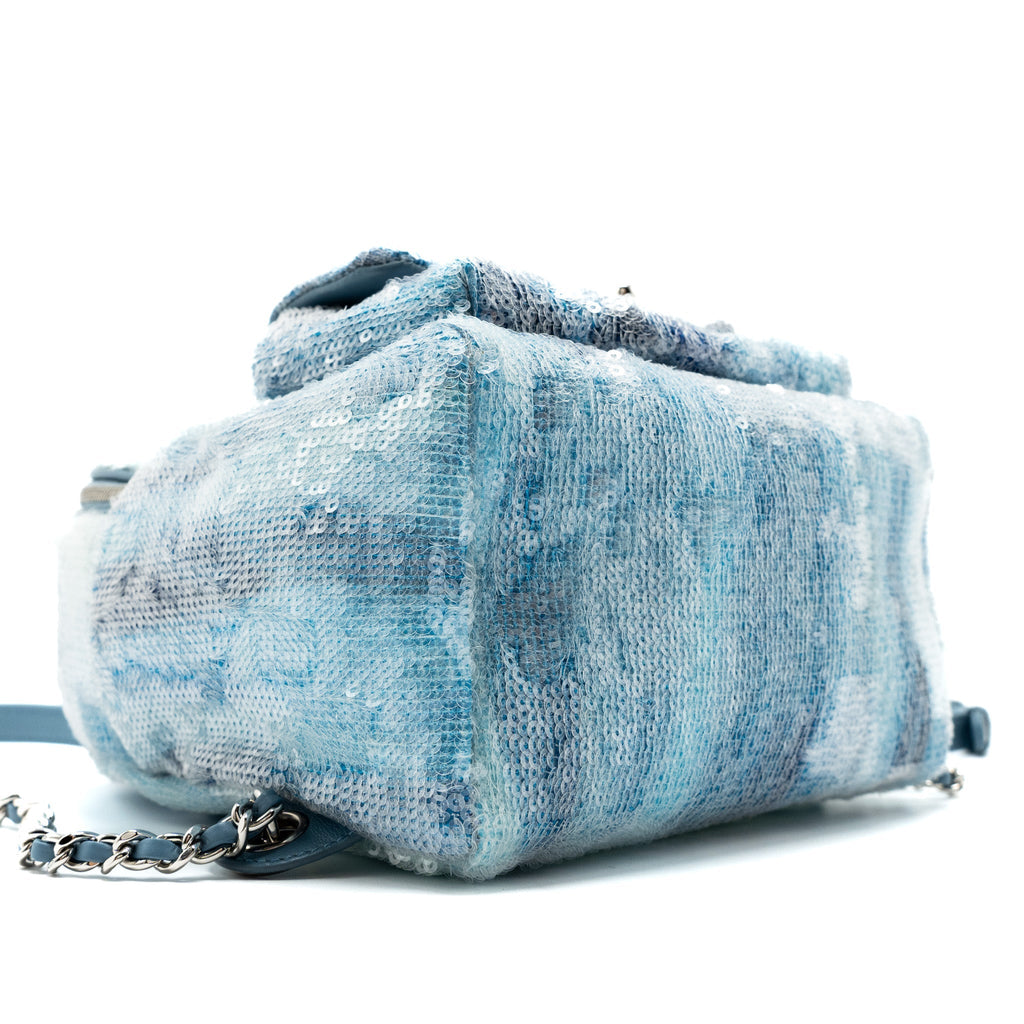 MINI BACKPACK SEQUINS MULTICOLOUR BLUE SHW