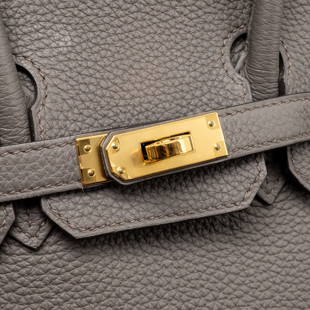 HERMES BIRKIN 25 TOGO GRIS ETAIN GHW
