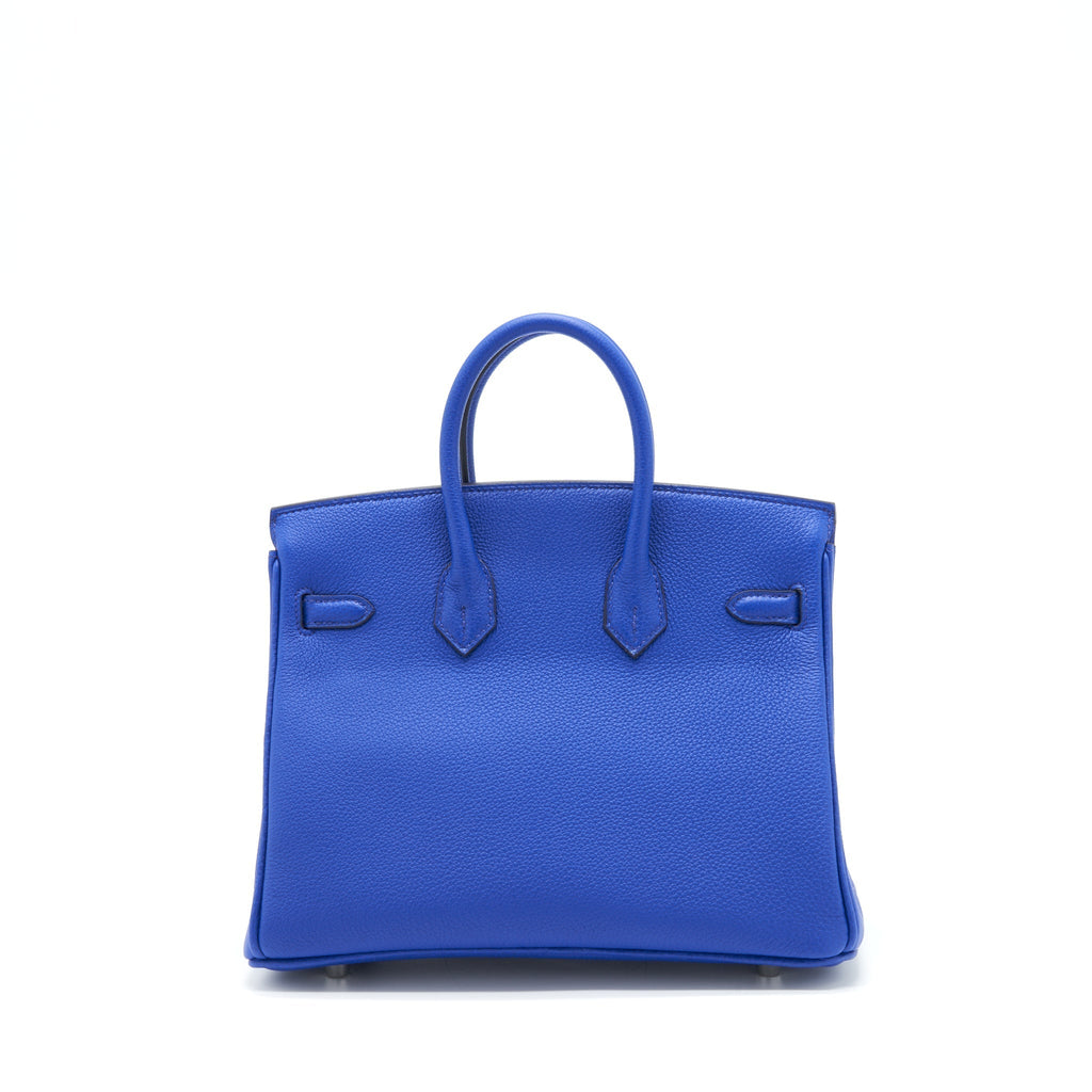 HERMES BIRKIN 25 TOGO LEATHER BLUE ROYAL / CAPUCHINS WITH SHW