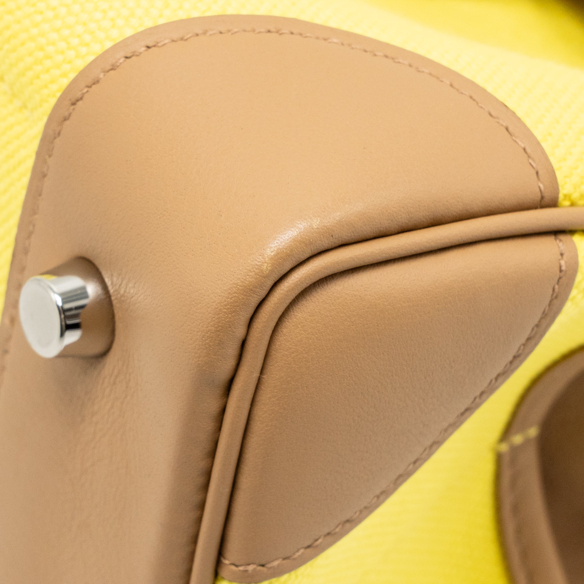 HERMES BIRKIN 25 CARGO TOILE GOELAND / SWIFT JAUNE CITRON / CHAI SHW