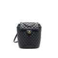 QUILTED LAMBSKIN URBAN SPIRIT BACKPACK BLACK GHW