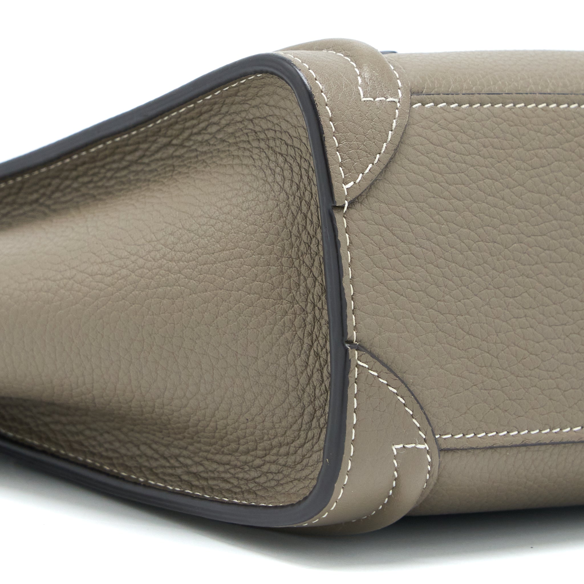 NANO LUGGAGE BAG CALFSKIN GREY SHW