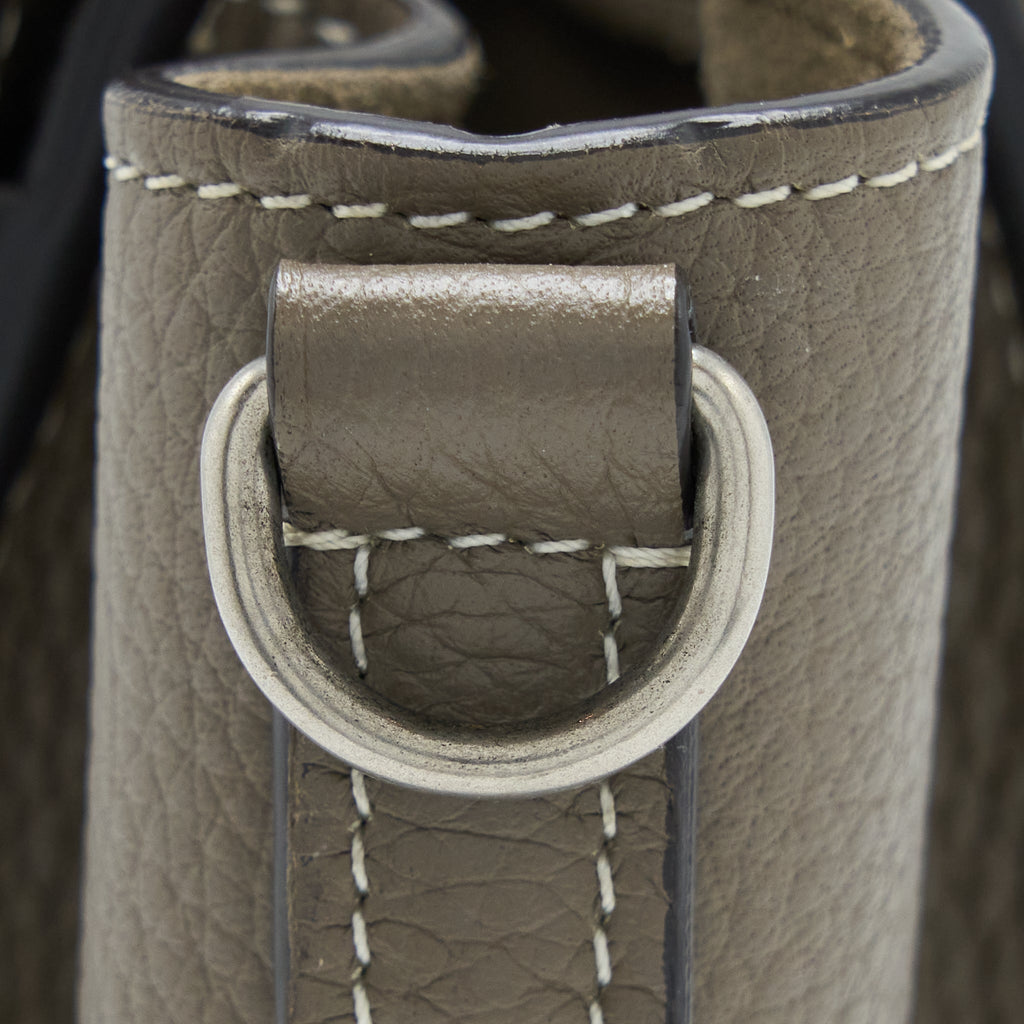 NANO LUGGAGE BAG CALFSKIN GREY SHW