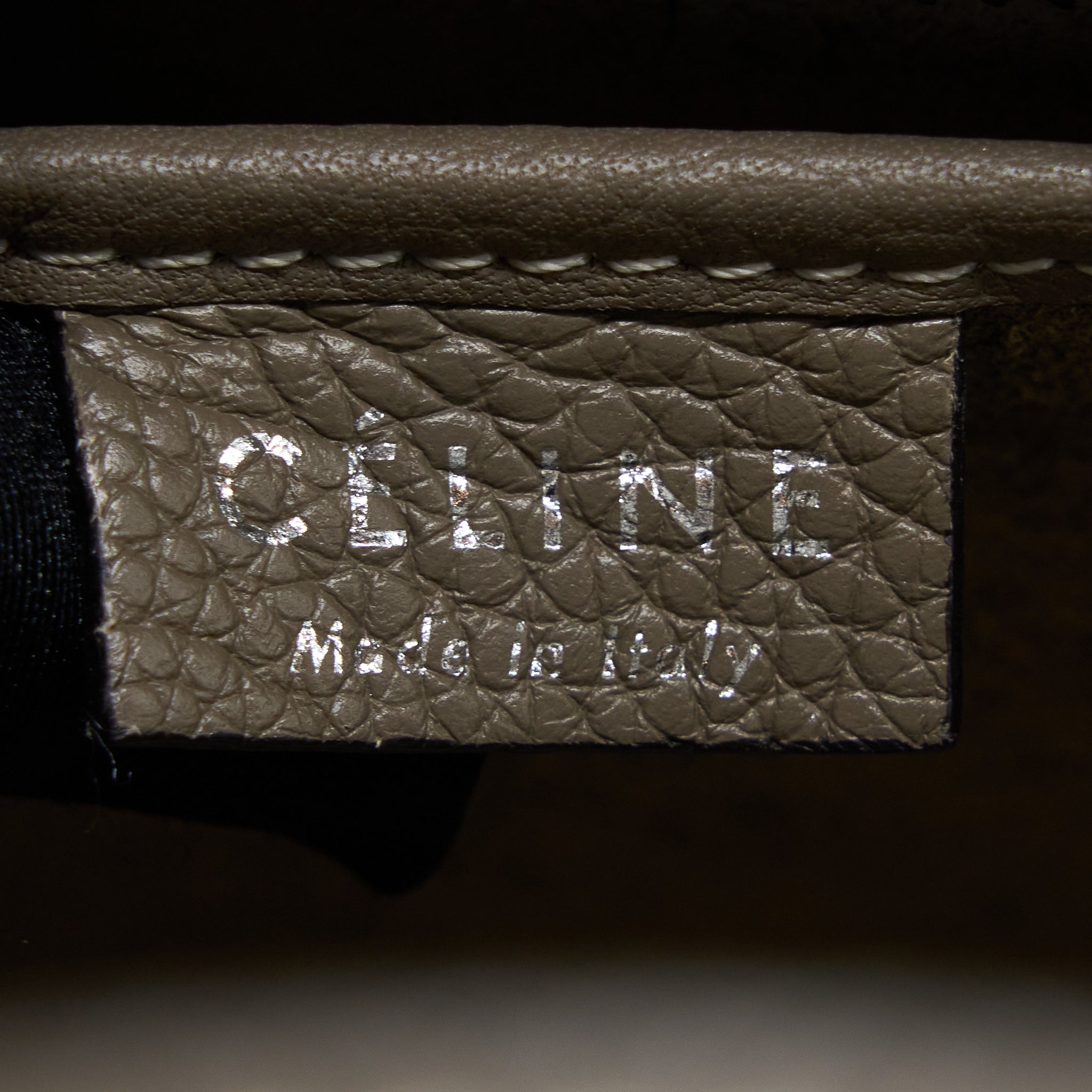 NANO LUGGAGE BAG CALFSKIN GREY SHW