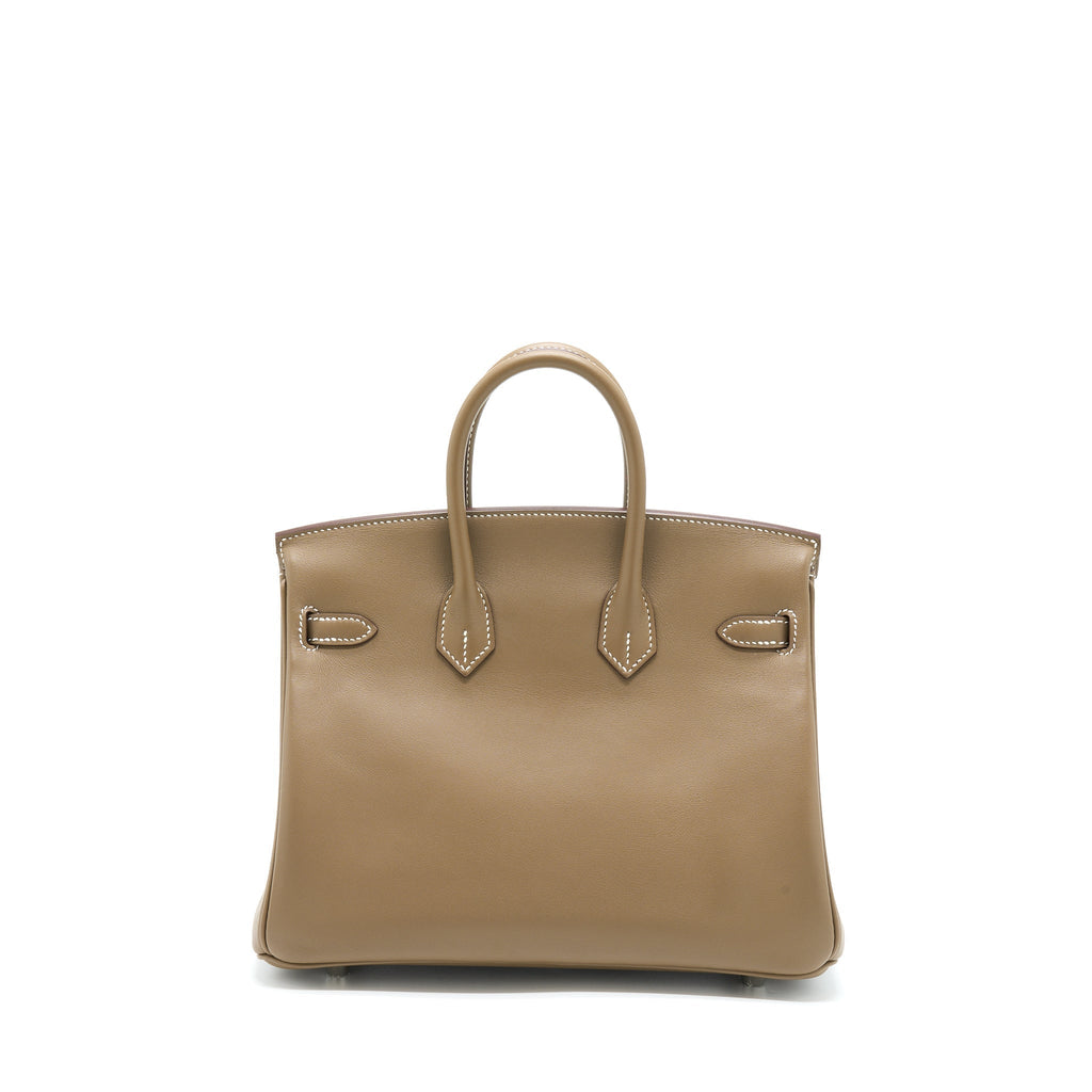 HERMES BIRKIN 25 SWIFT ETOUPE SHW