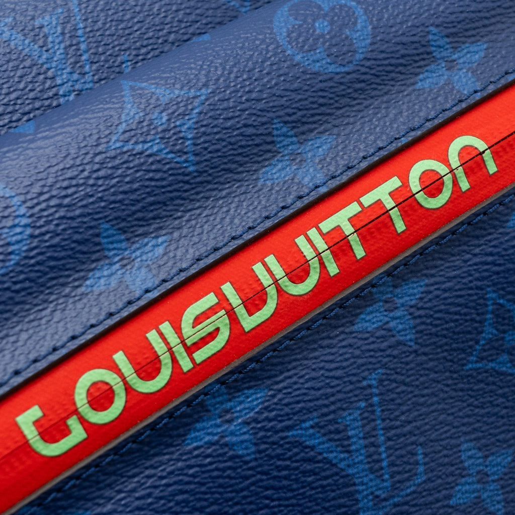 MESSENGER BAG MONOGRAM CANVAS PACIFIC BLUE/ MULTICOLOUR HARDWARE
