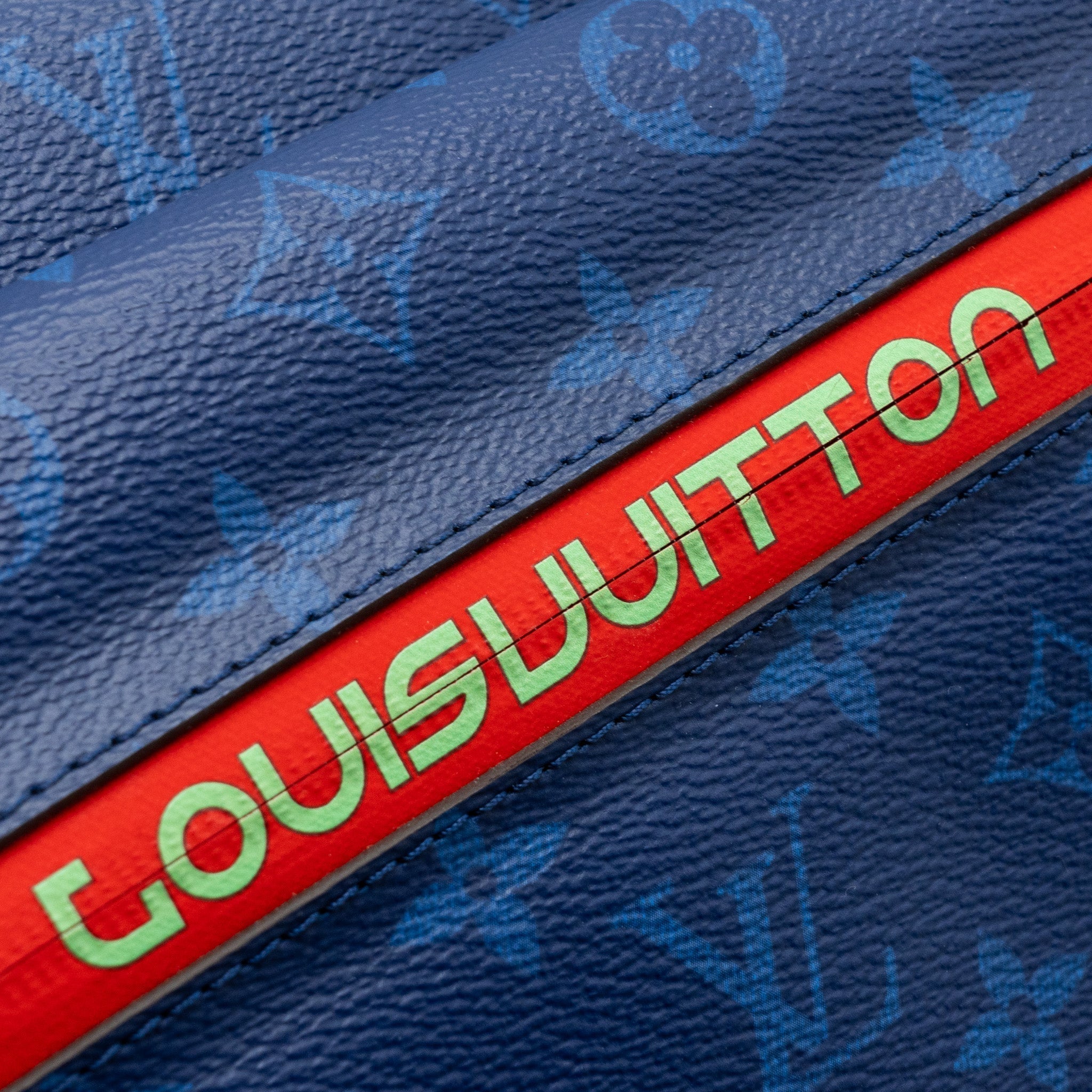 MESSENGER BAG MONOGRAM CANVAS PACIFIC BLUE/ MULTICOLOUR HARDWARE