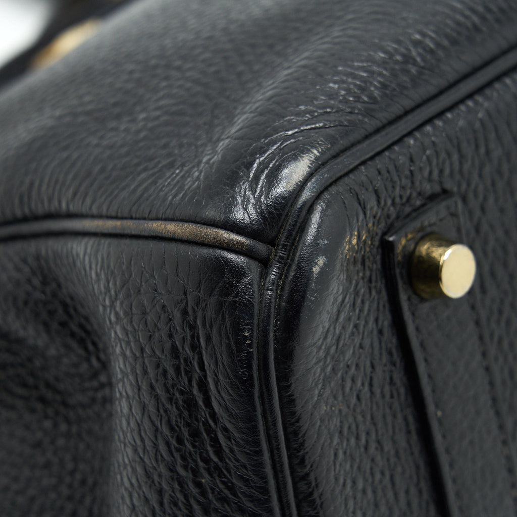 HERMES BIRKIN 35 CLEMENCE BLACK GHW