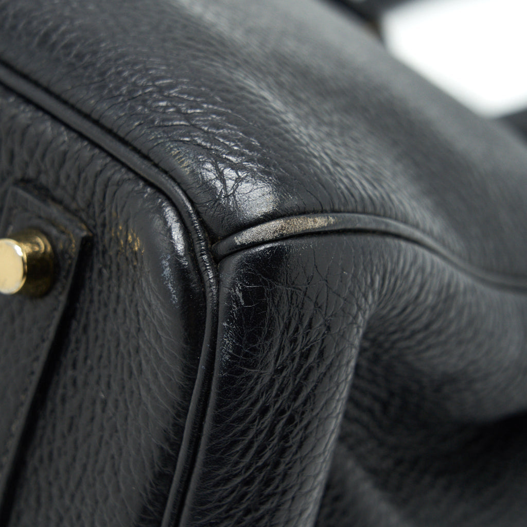 HERMES BIRKIN 35 CLEMENCE BLACK GHW