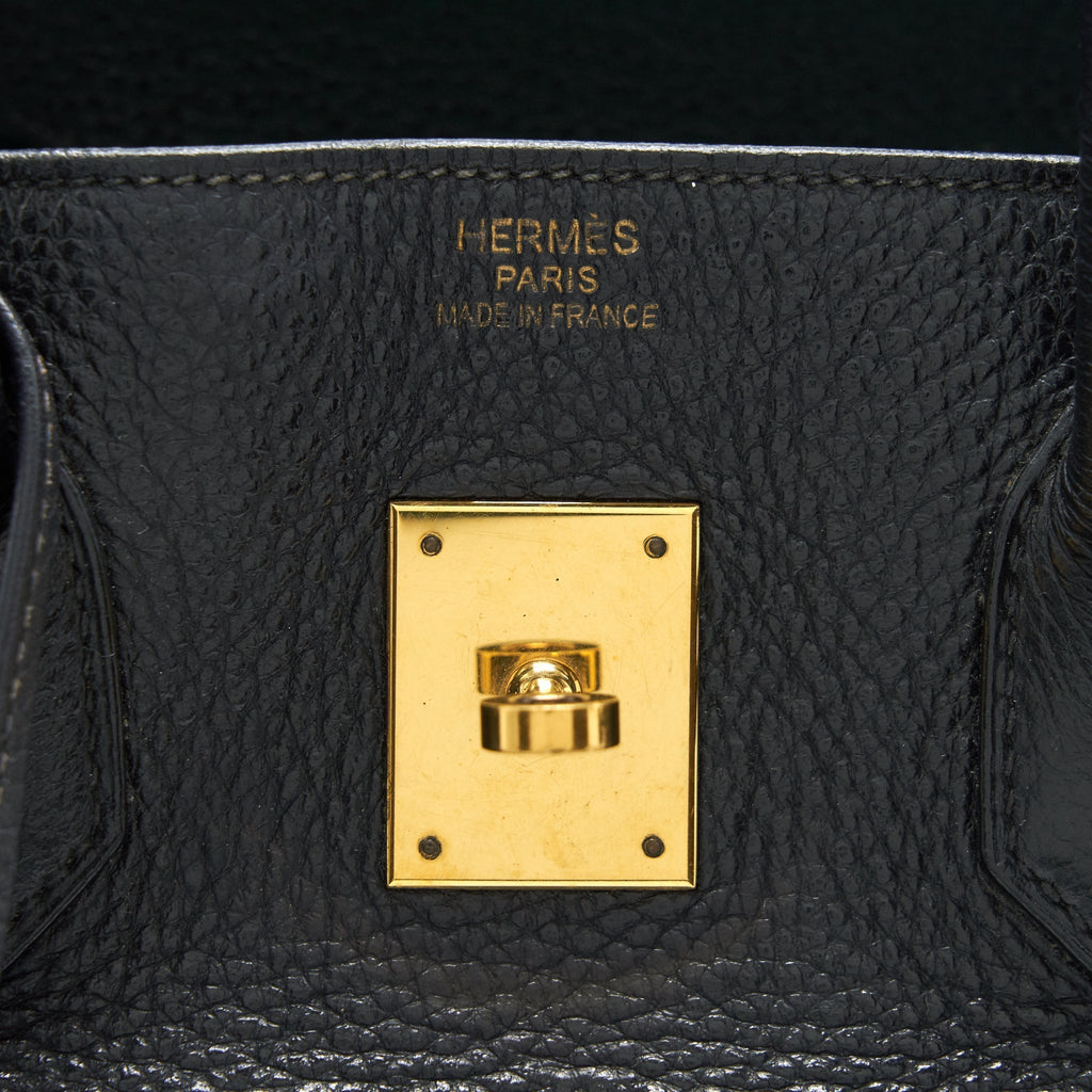HERMES BIRKIN 35 CLEMENCE BLACK GHW