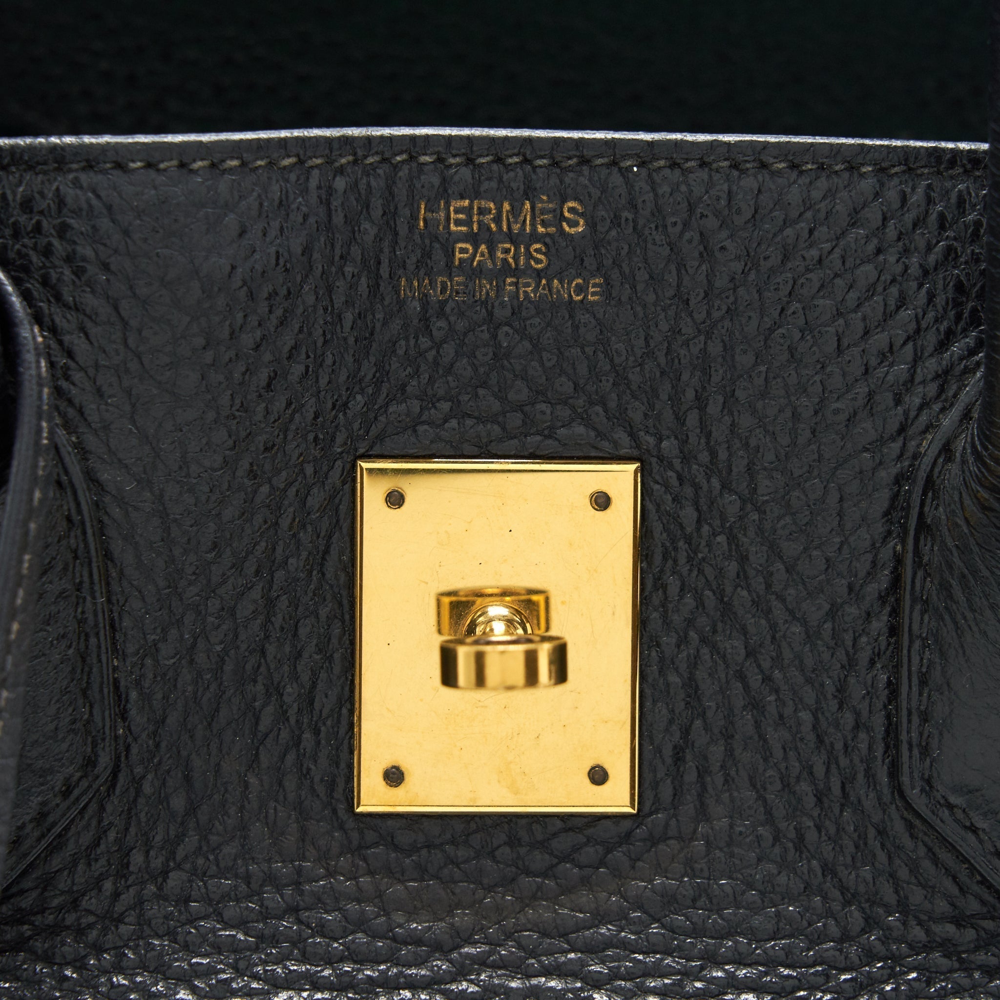 HERMES BIRKIN 35 CLEMENCE BLACK GHW