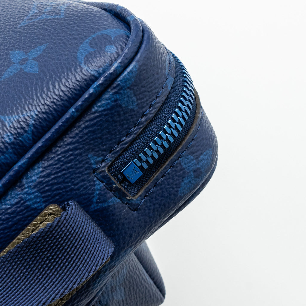 MESSENGER BAG MONOGRAM CANVAS PACIFIC BLUE/ MULTICOLOUR HARDWARE