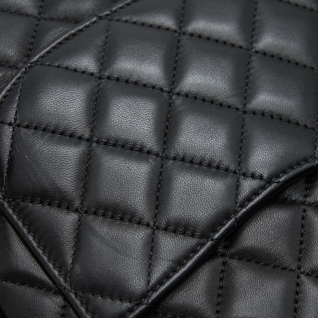 QUILTED LAMBSKIN URBAN SPIRIT BACKPACK BLACK GHW
