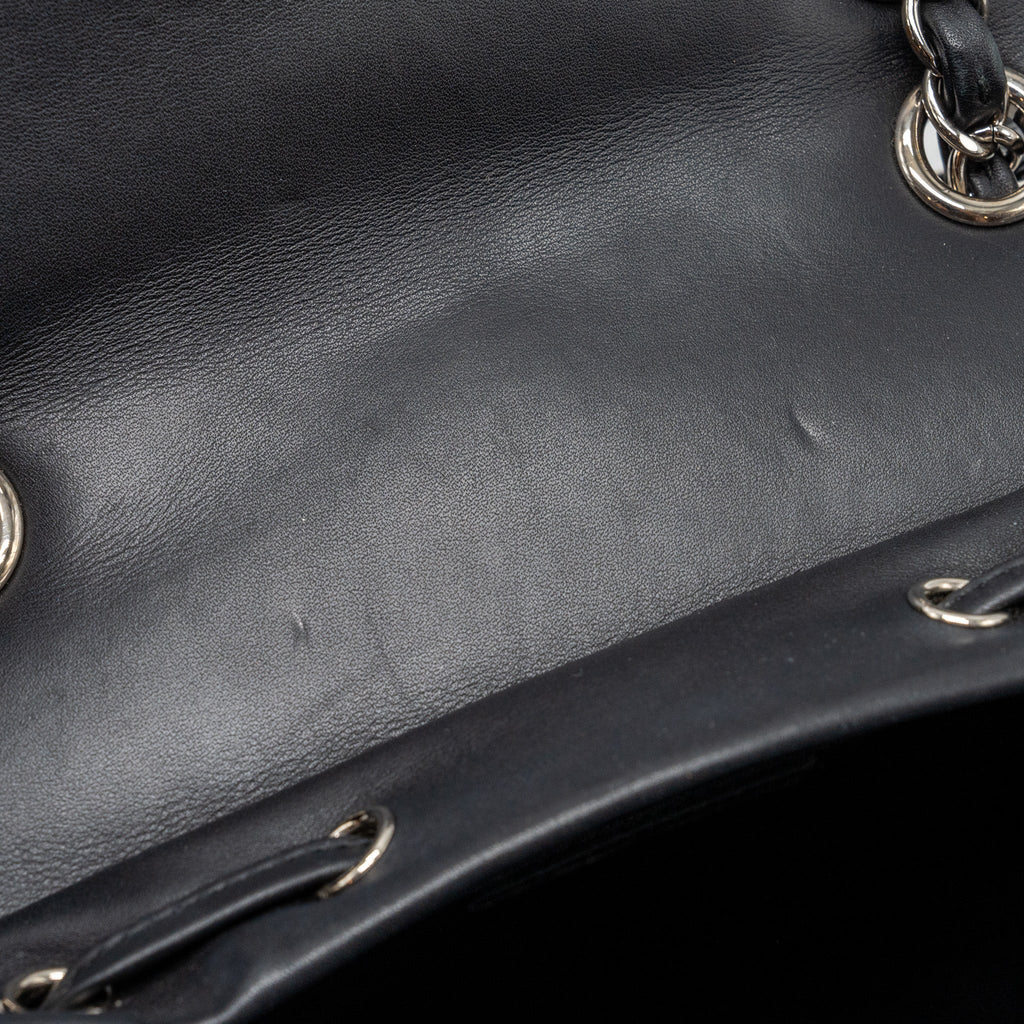 SMALL URBAN SPIRIT BACKPACK CHEVRON CALFSKIN BLACK SHW