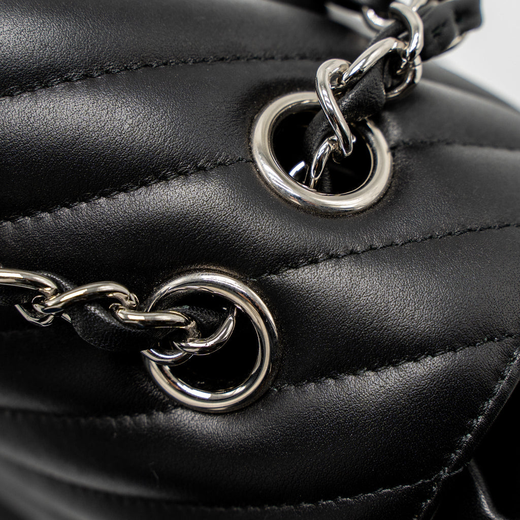 URBAN SPIRIT BACKPACK CHEVRON CALFSKIN BLACK SHW