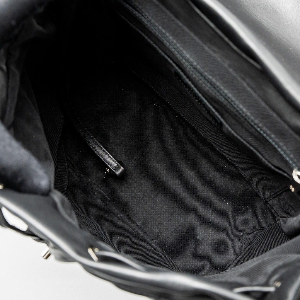 URBAN SPIRIT BACKPACK CHEVRON CALFSKIN BLACK SHW