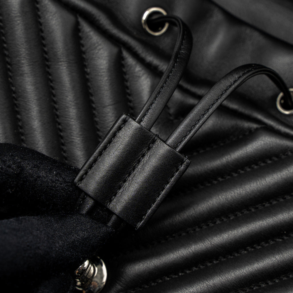 URBAN SPIRIT BACKPACK CHEVRON CALFSKIN BLACK SHW