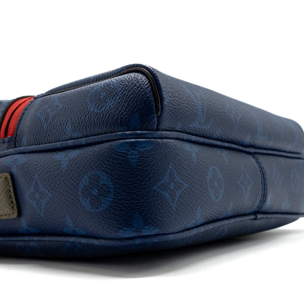MESSENGER BAG MONOGRAM CANVAS PACIFIC BLUE/ MULTICOLOUR HARDWARE