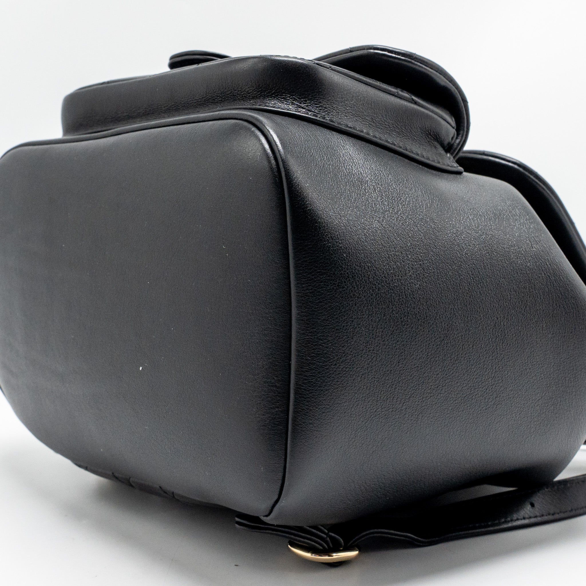 LARGE DUMA BACKPACK CALFSKIN BLACK LGHW (MICROCHIP)