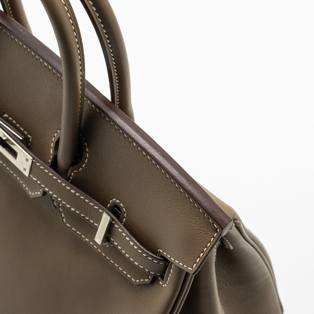 HERMES BIRKIN 25 SWIFT ETOUPE SHW