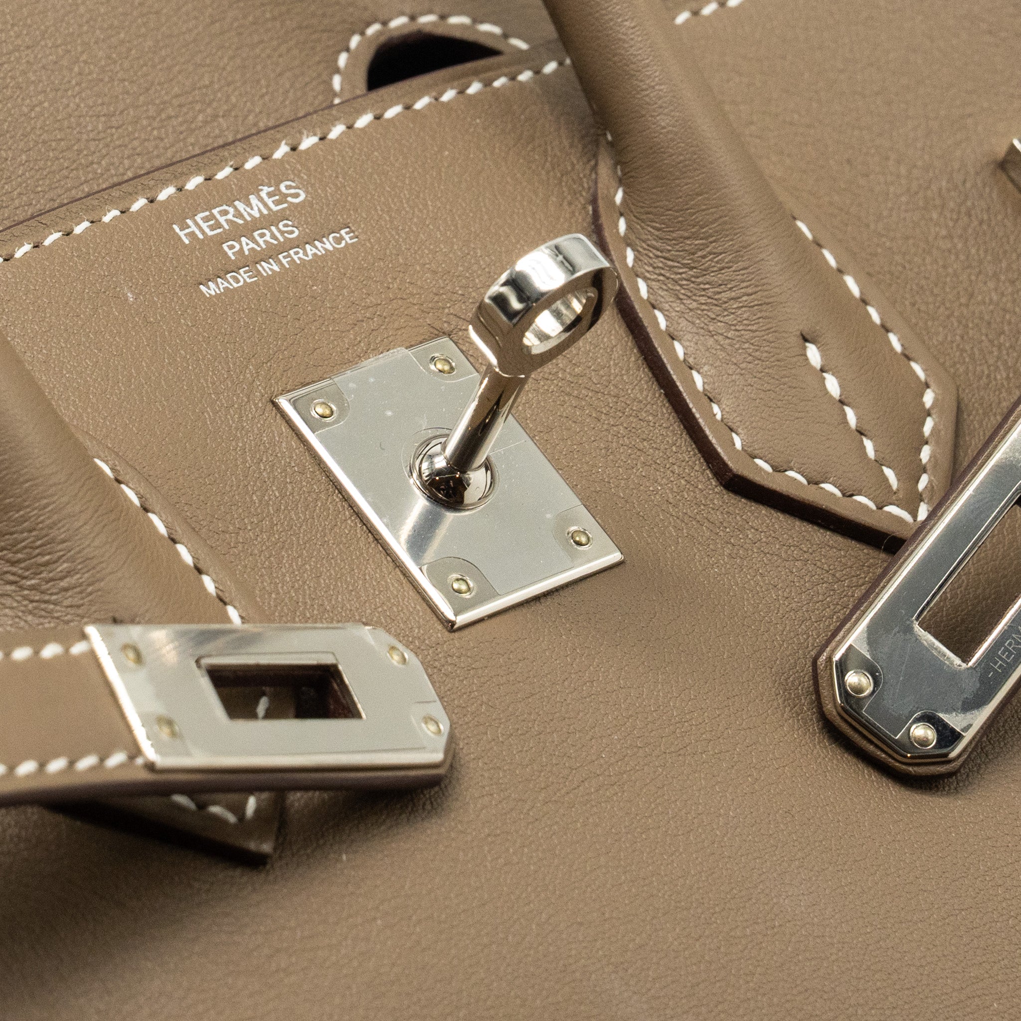 HERMES BIRKIN 25 SWIFT ETOUPE SHW